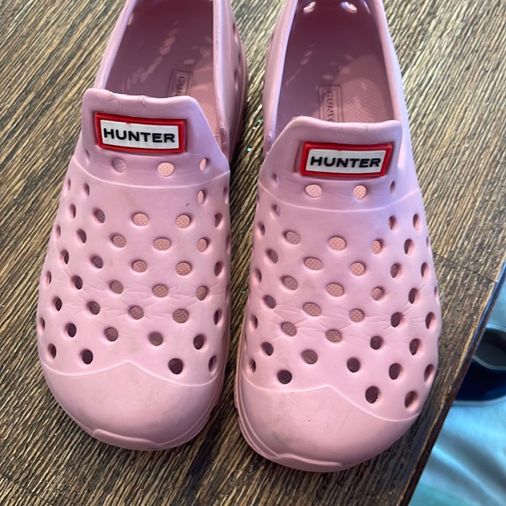 Hunter croc like shoe.